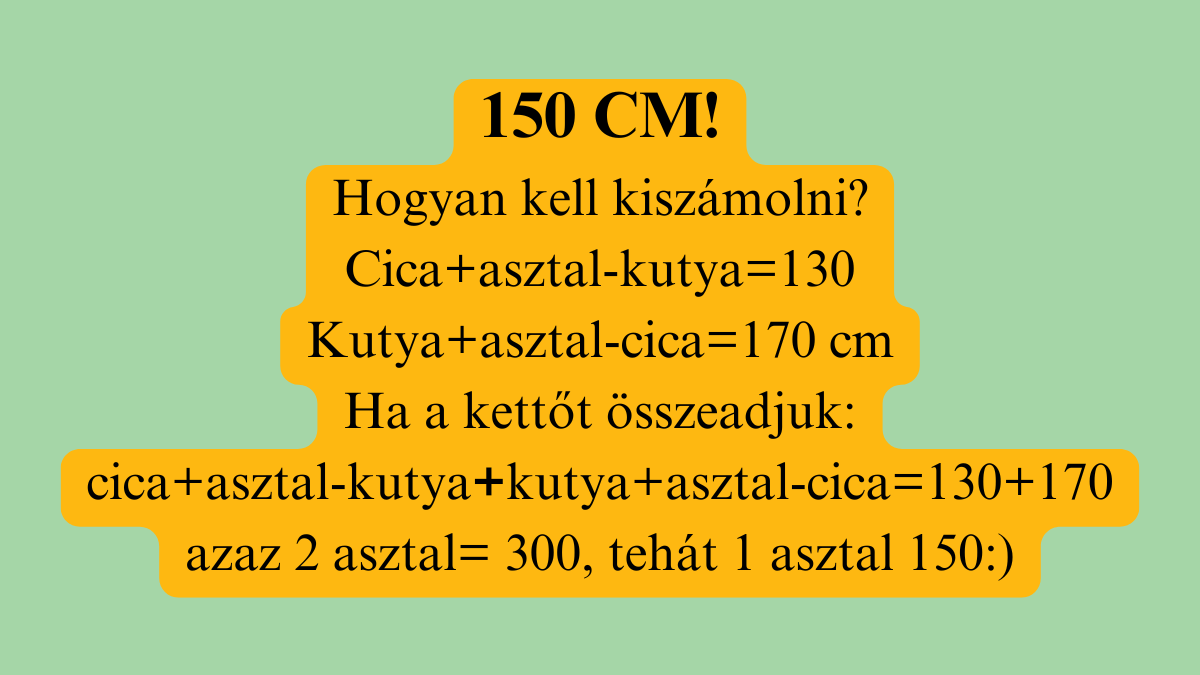 milyen magas az asztal megfejtes