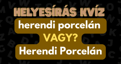 Helyesirás Kvíz Herendi