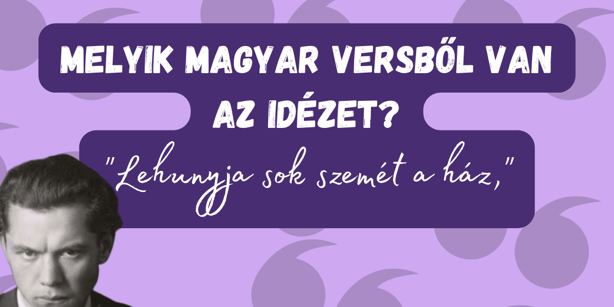 Irodalmi kvíz vers idézet 2025-41