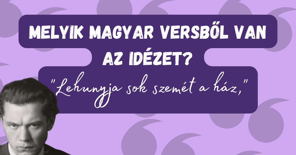 Irodalmi kvíz vers idézet 2025-41