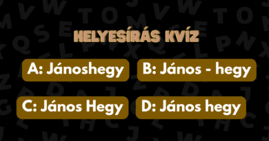 helyesirás kvíz 2025 43 Janos