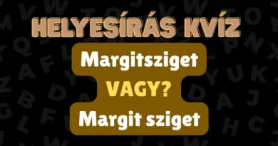 helyesirás kvíz 2025 43 Margit