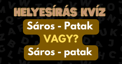 helyesirás kvíz 2025 44 Saros