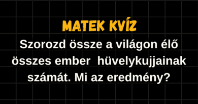 matek kvíz hüvelykujjas játék