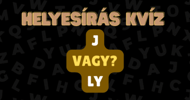 helyesírás kvíz nyelvtan ly vagy j 3