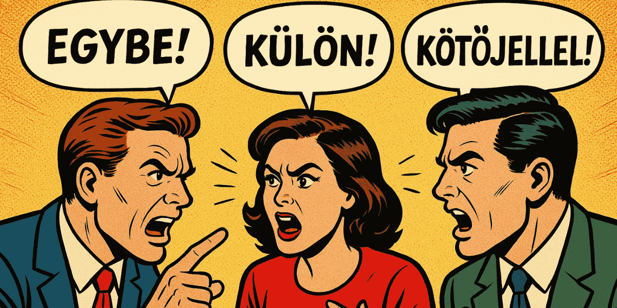 helyesírás kvíz nyelvtan egybe külön kötöjellel