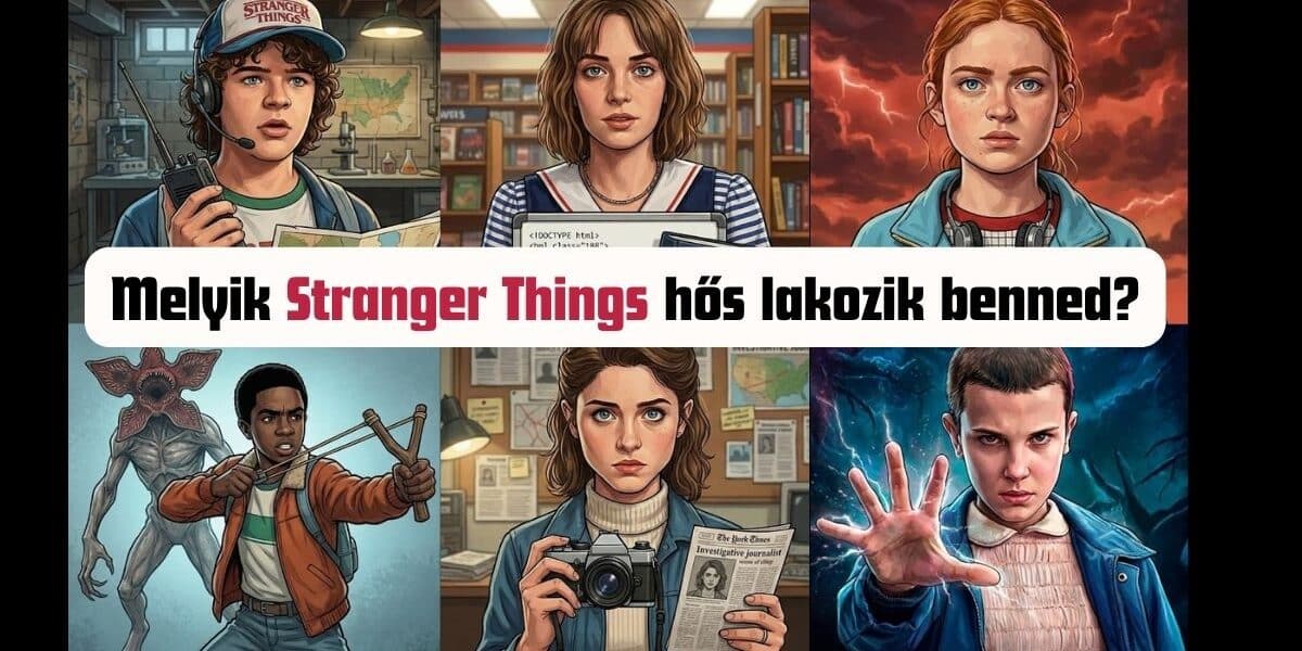 stranger things személyiségteszt karakterteszt cover