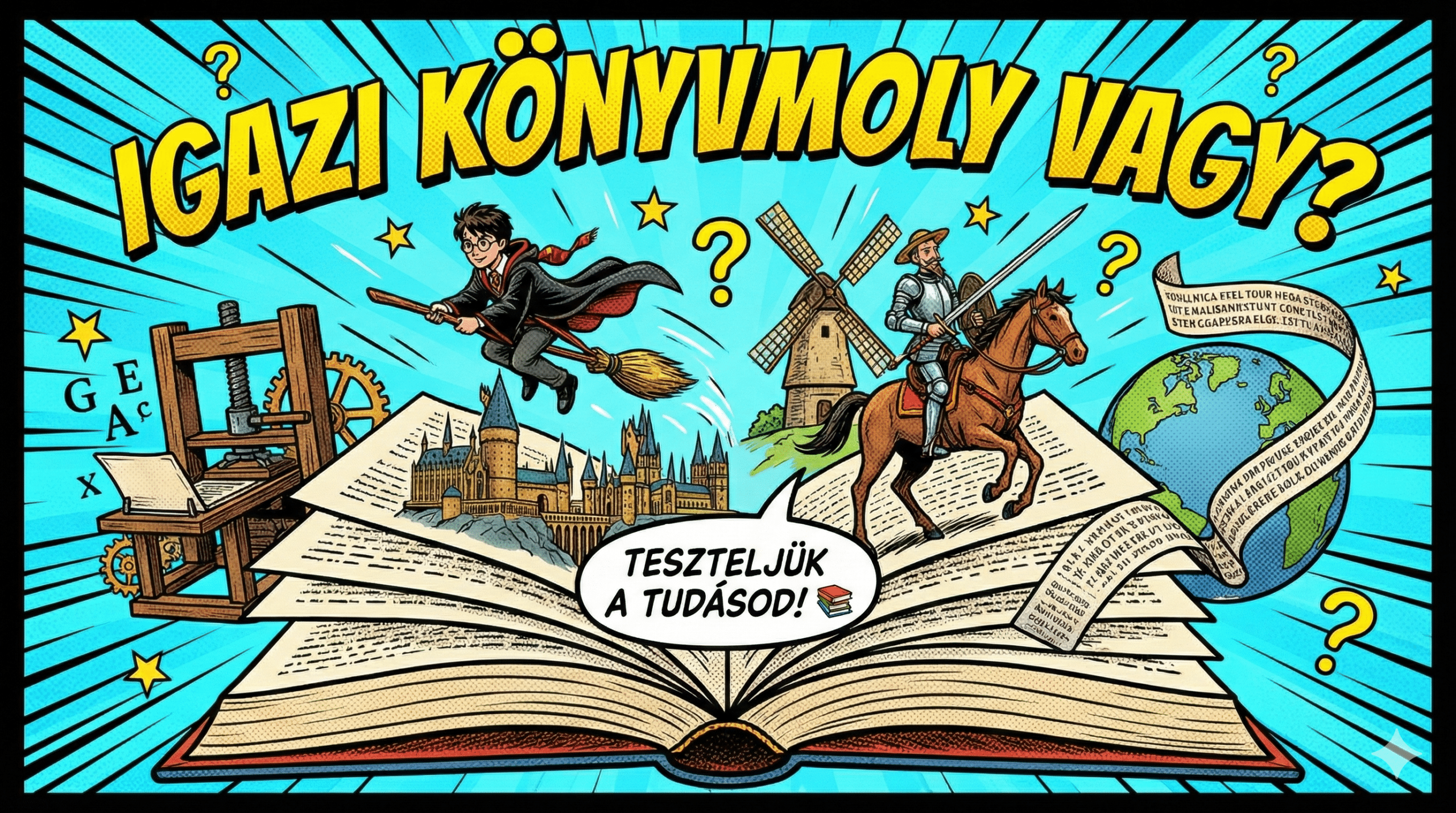 könyv olvasás tudásteszt kvíz